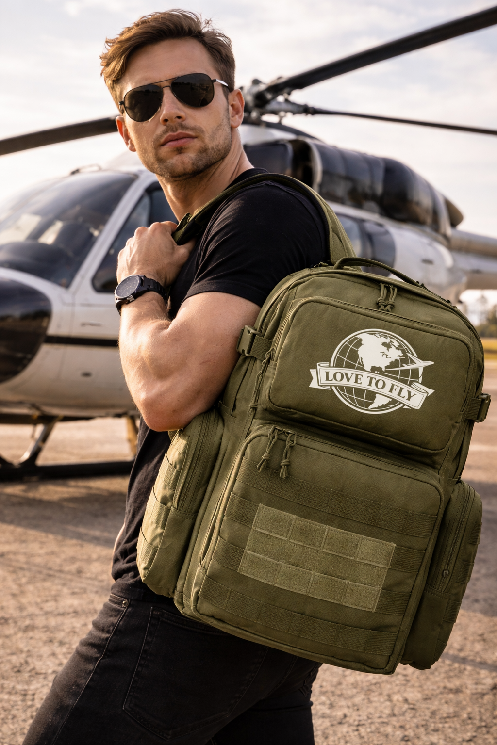 Love to Fly Tactical Travel Backpack