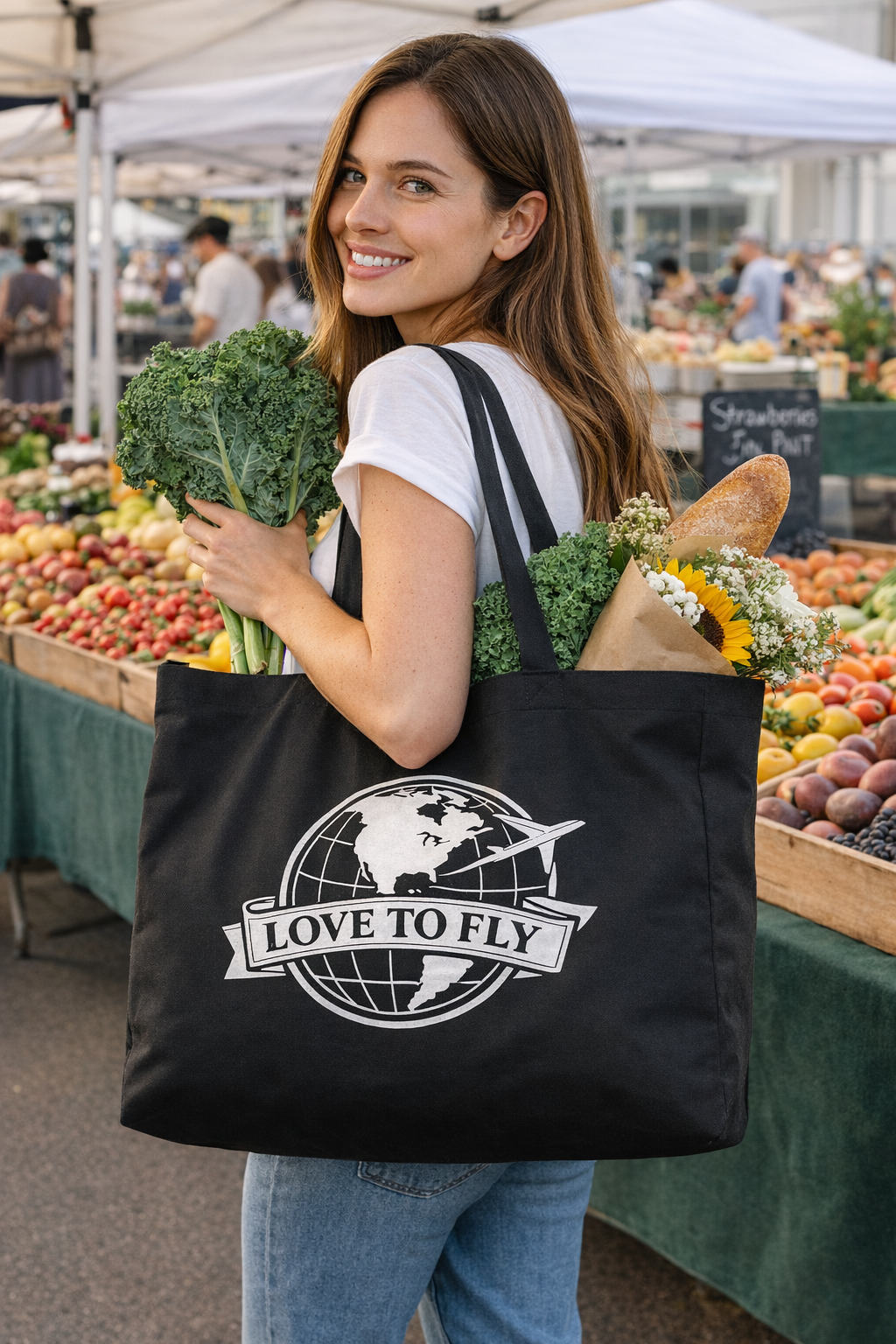 Love to Fly Everyday Tote Bag